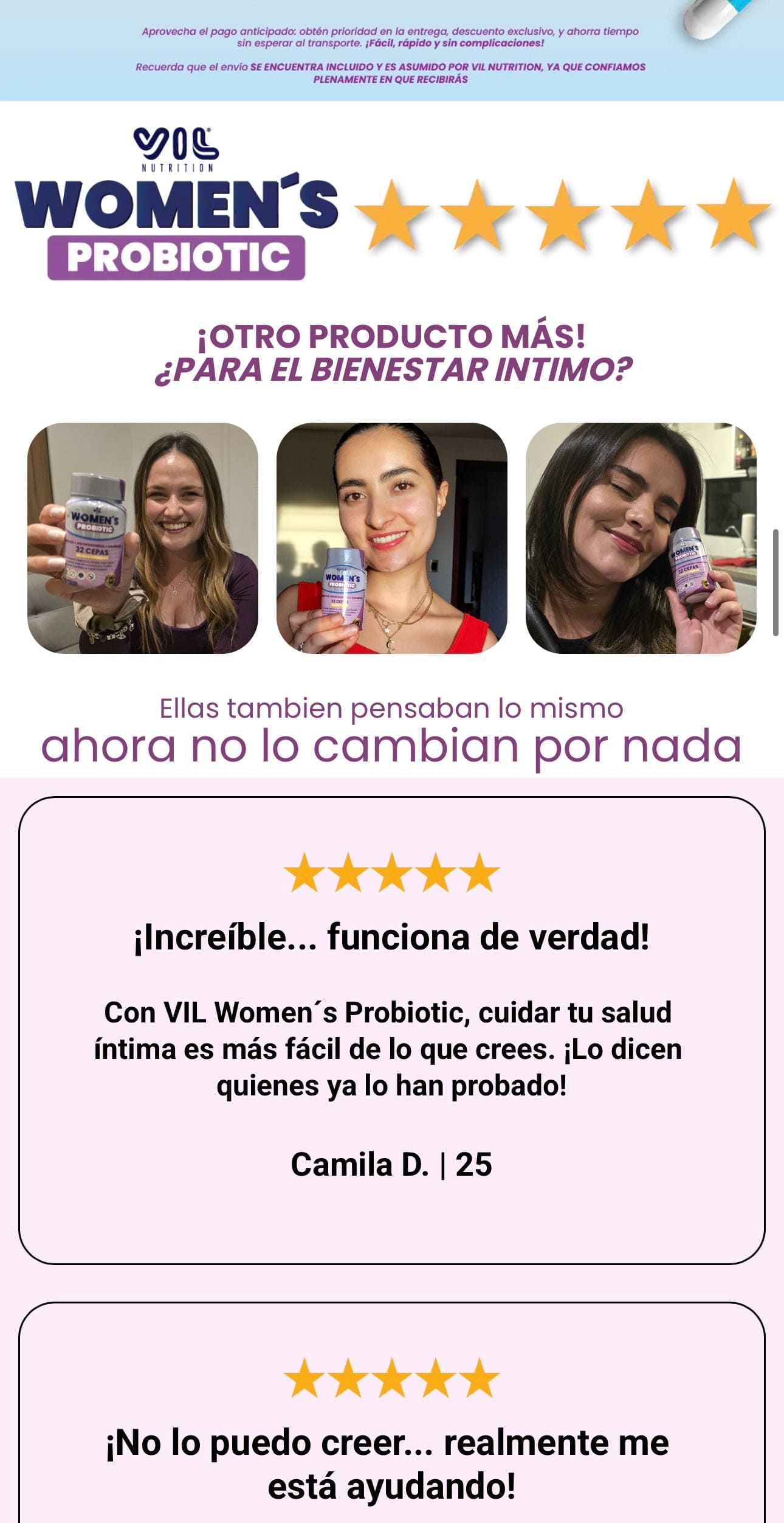 Vil Women's Probiotic - Tu Aliado para una Salud Íntima Completa